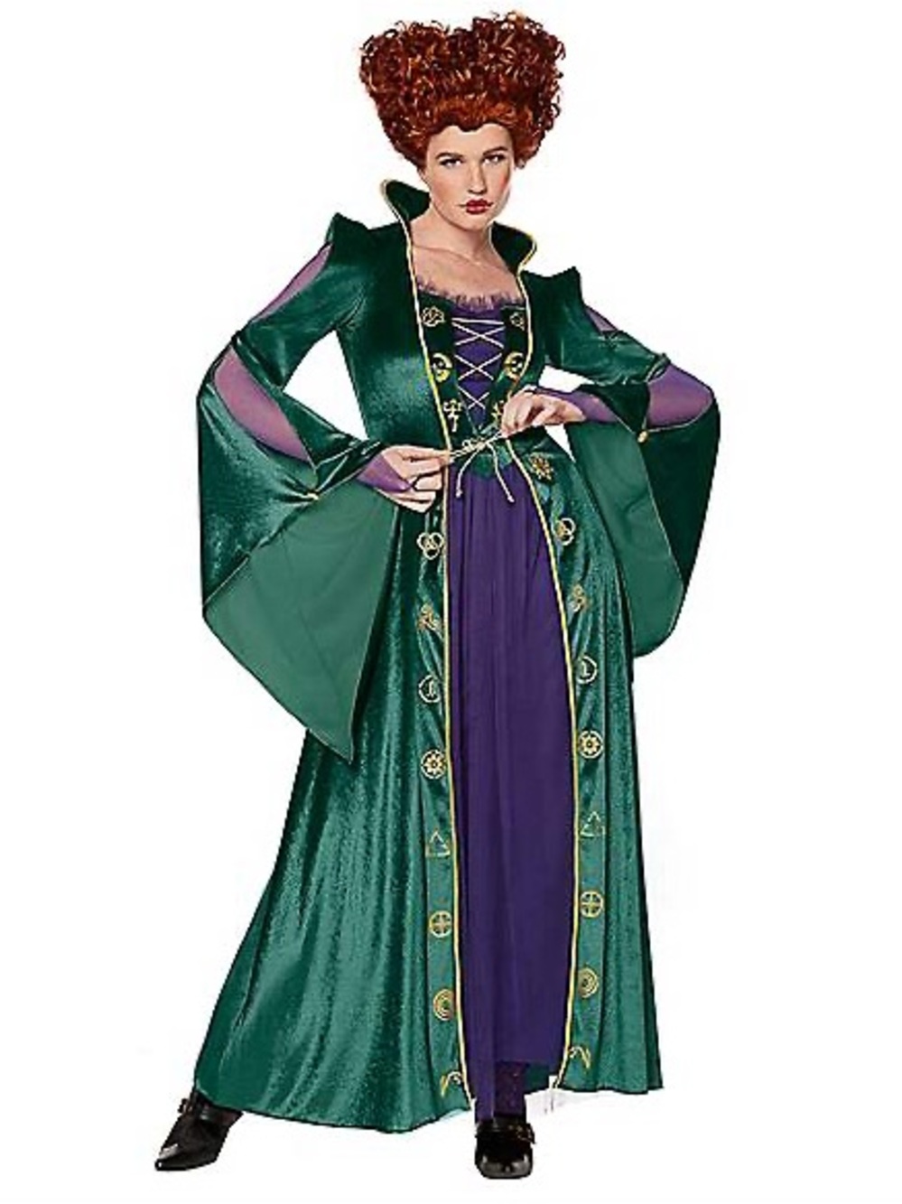 Disney Spirit Halloween Women’s Medium Hocus Pocus Winifred Costume & Wig
